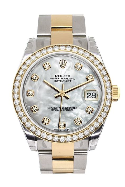 rolex datejust lady 31 diamond bezel